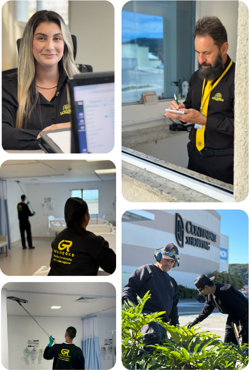 Sobre Nós - GR Soluções Terceirizadas 1 Funcionário e serviços da empresa GR Soluções - Florianópolis