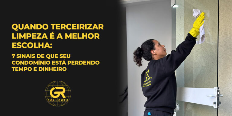 Capa terceirizar limpeza de condomínios